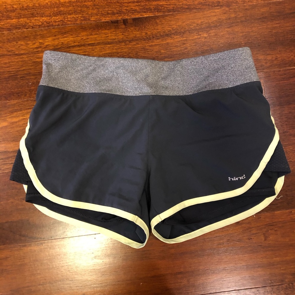 Running shorts with built-in shorts